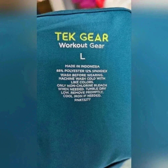 Tek Gear Workout Gear Women's Short Sleeve Shirt Size L Teal Color (EUC) - Picture 4 of 12